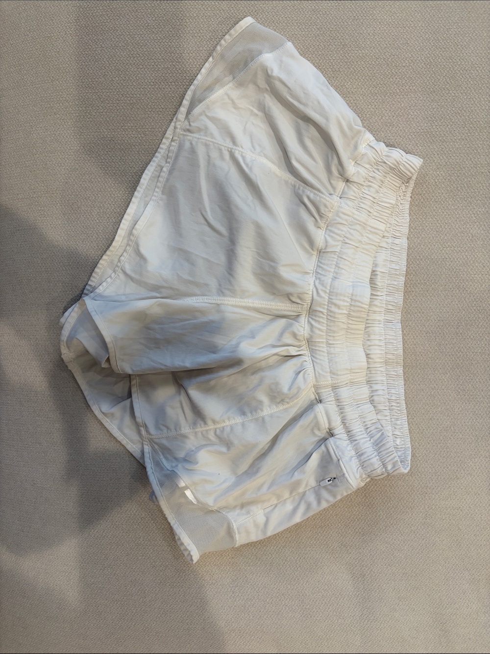 lululemon athletica White Athletic Running Shorts